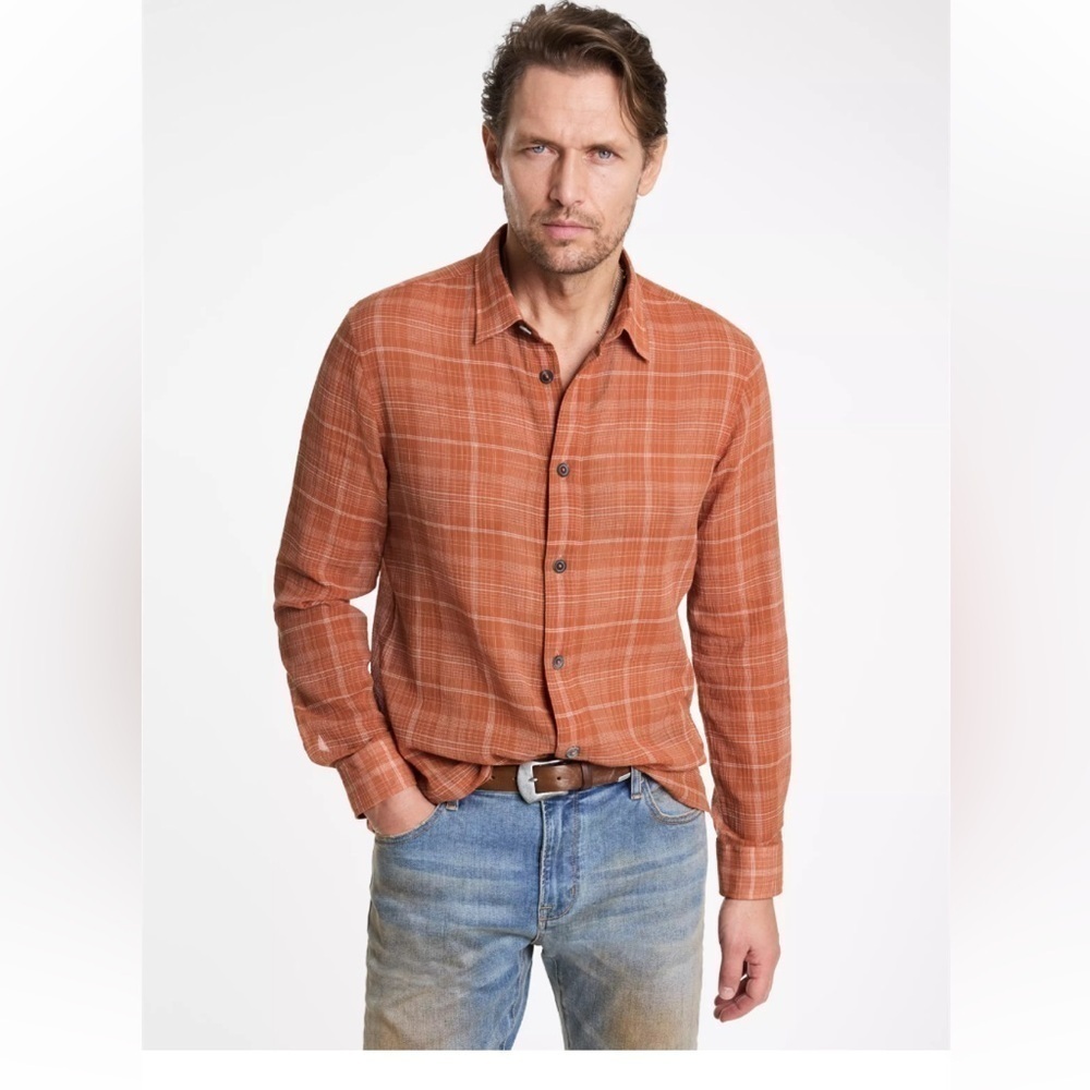 John Vartavos XXL men’s plaid shirt button down $368